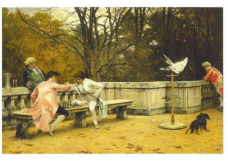 The Chess Game, Charles Bargue